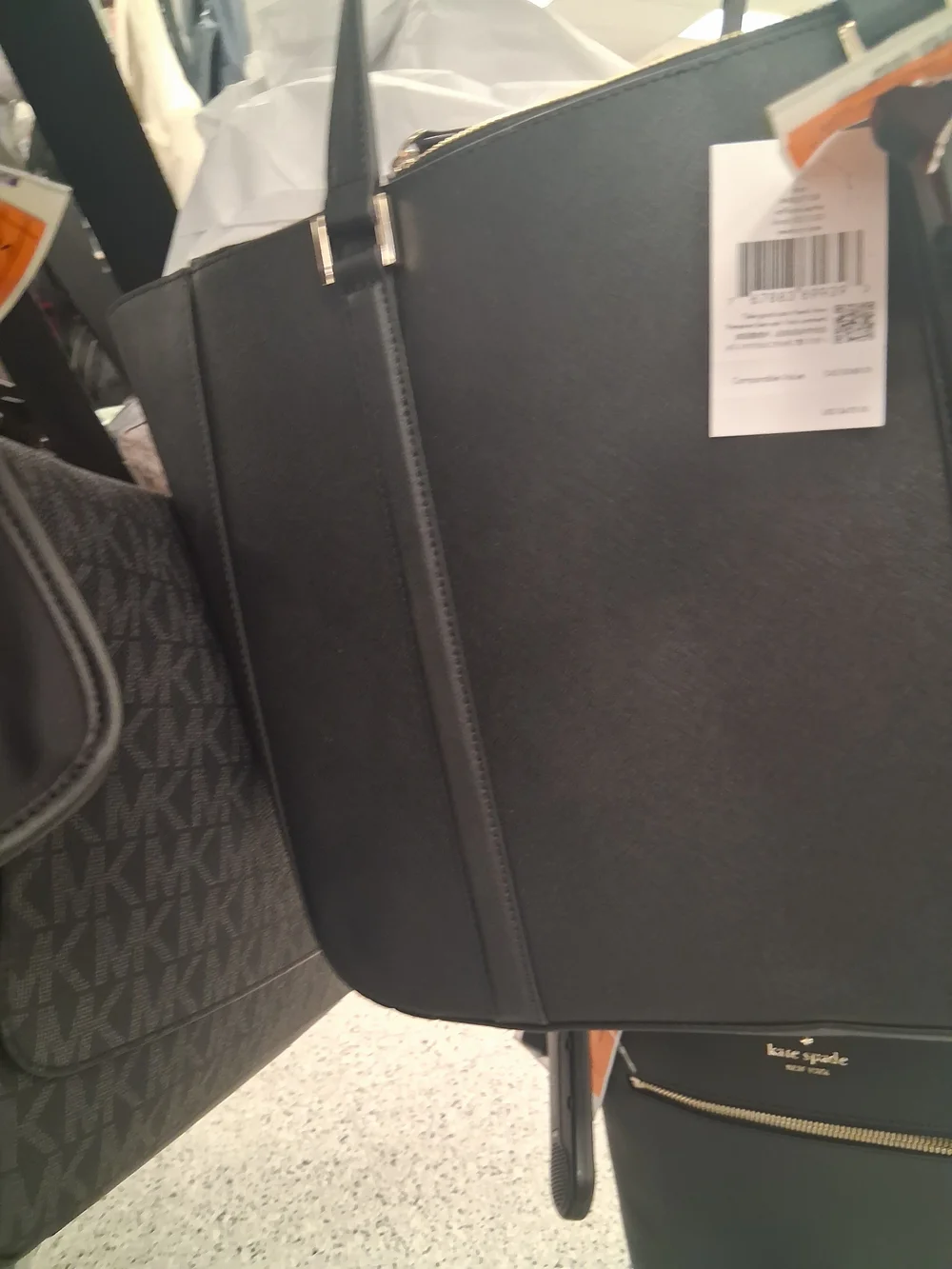 kate spade Black Saffiano Leather Laptop Tote